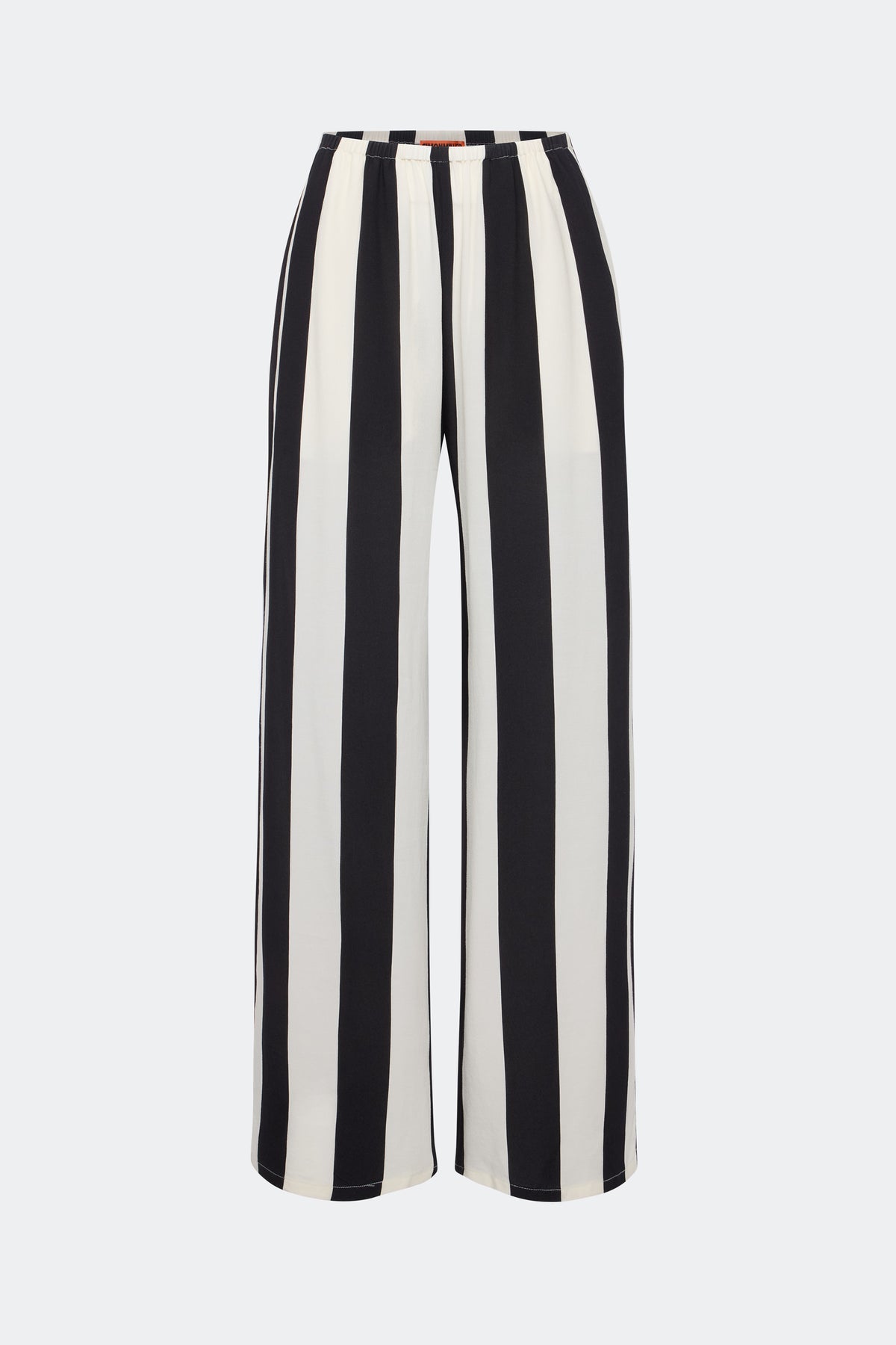 Nella Wide Leg Pant | Simon Miller Black/White Stripe