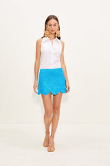 Beep Beep Mini Skirt | Simon Miller Adriatic Blue