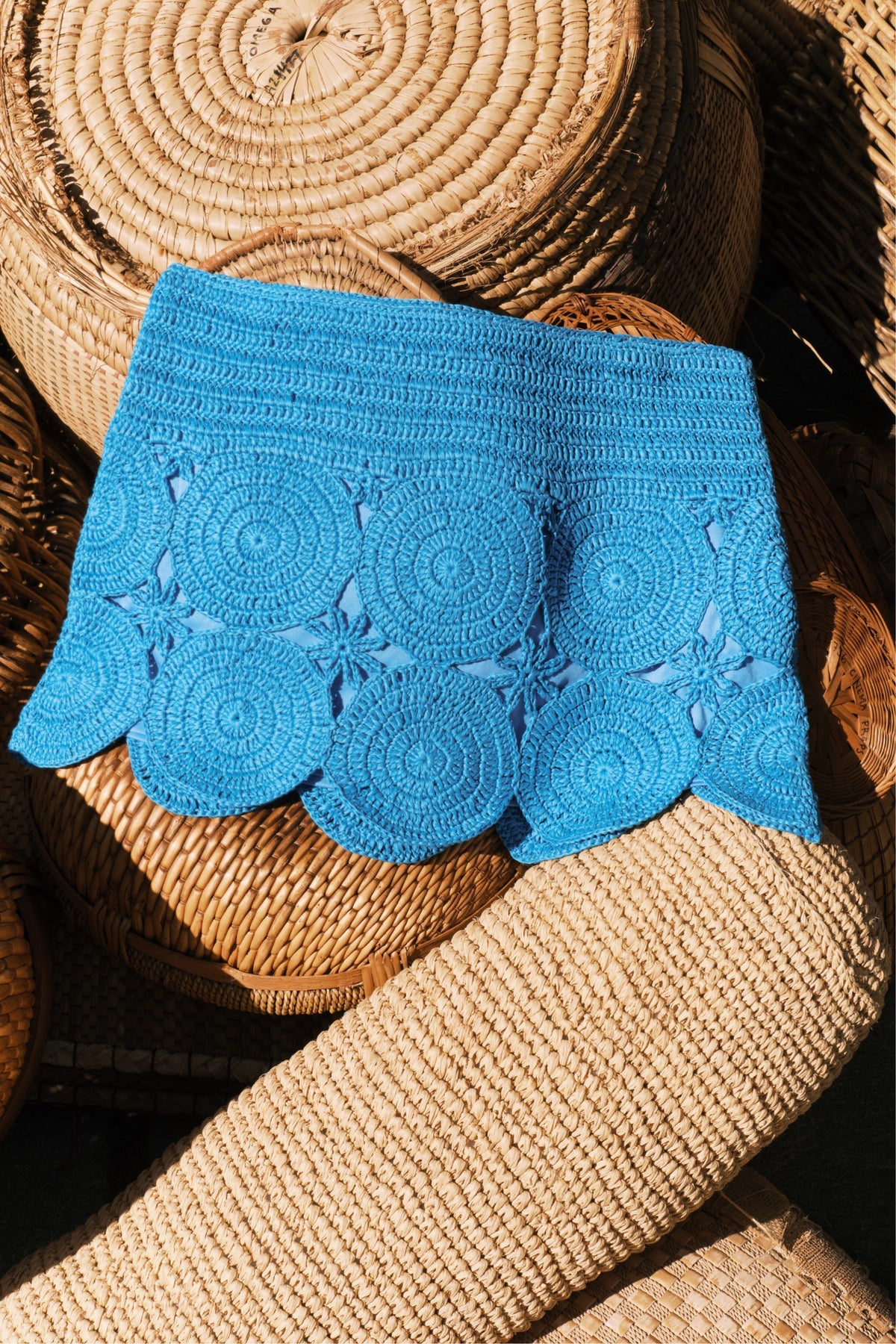 Beep Beep Mini Skirt | Simon Miller Adriatic Blue