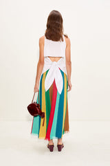 Alita Knit Skirt | Simon Miller Vibrant Multi Stripe