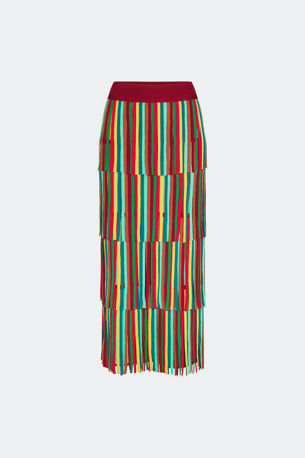 Za Za Knit Skirt | Simon Miller Vibrant Multi Stripe