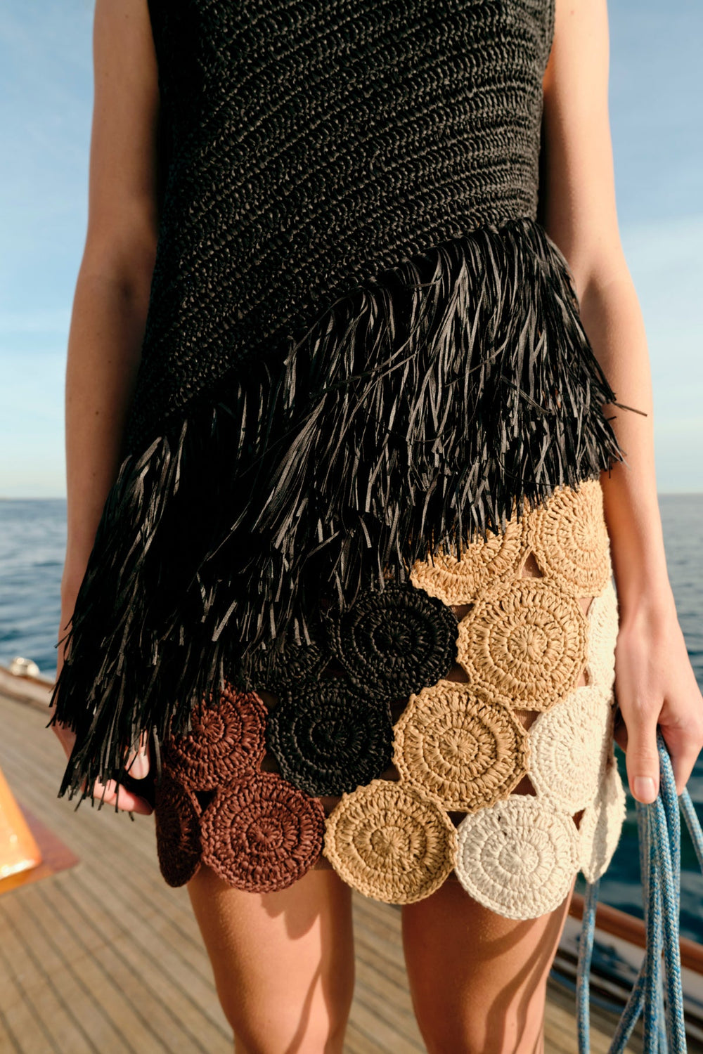 Beep Beep Mini Skirt | Simon Miller Earth Tone Combo