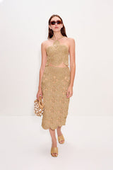 Beep Beep Midi Skirt | Simon Miller Star Gold