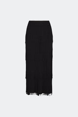 Za Za Knit Fringe Skirt | Simon Miller BLACK