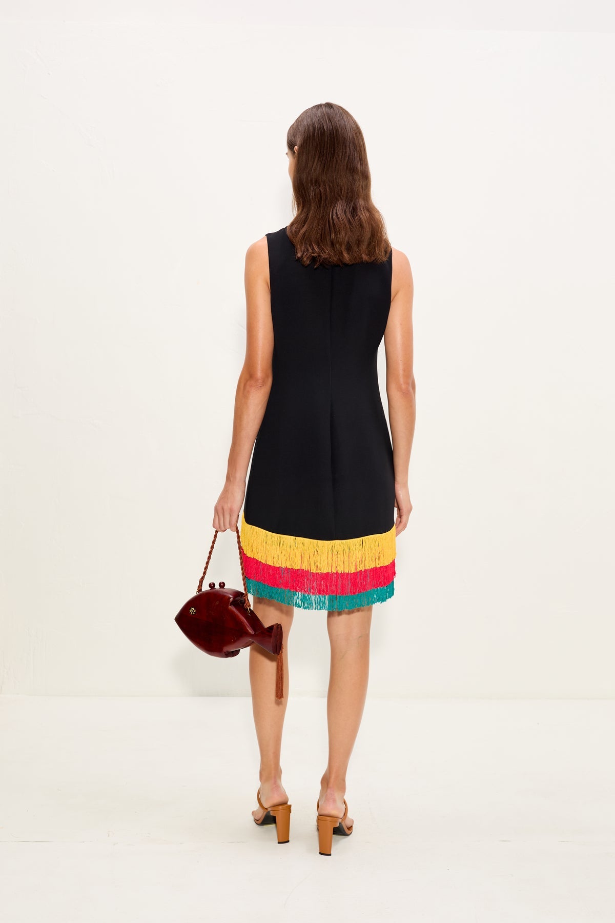 Bowie Fringe Mini Dress | Simon Miller Black Multi