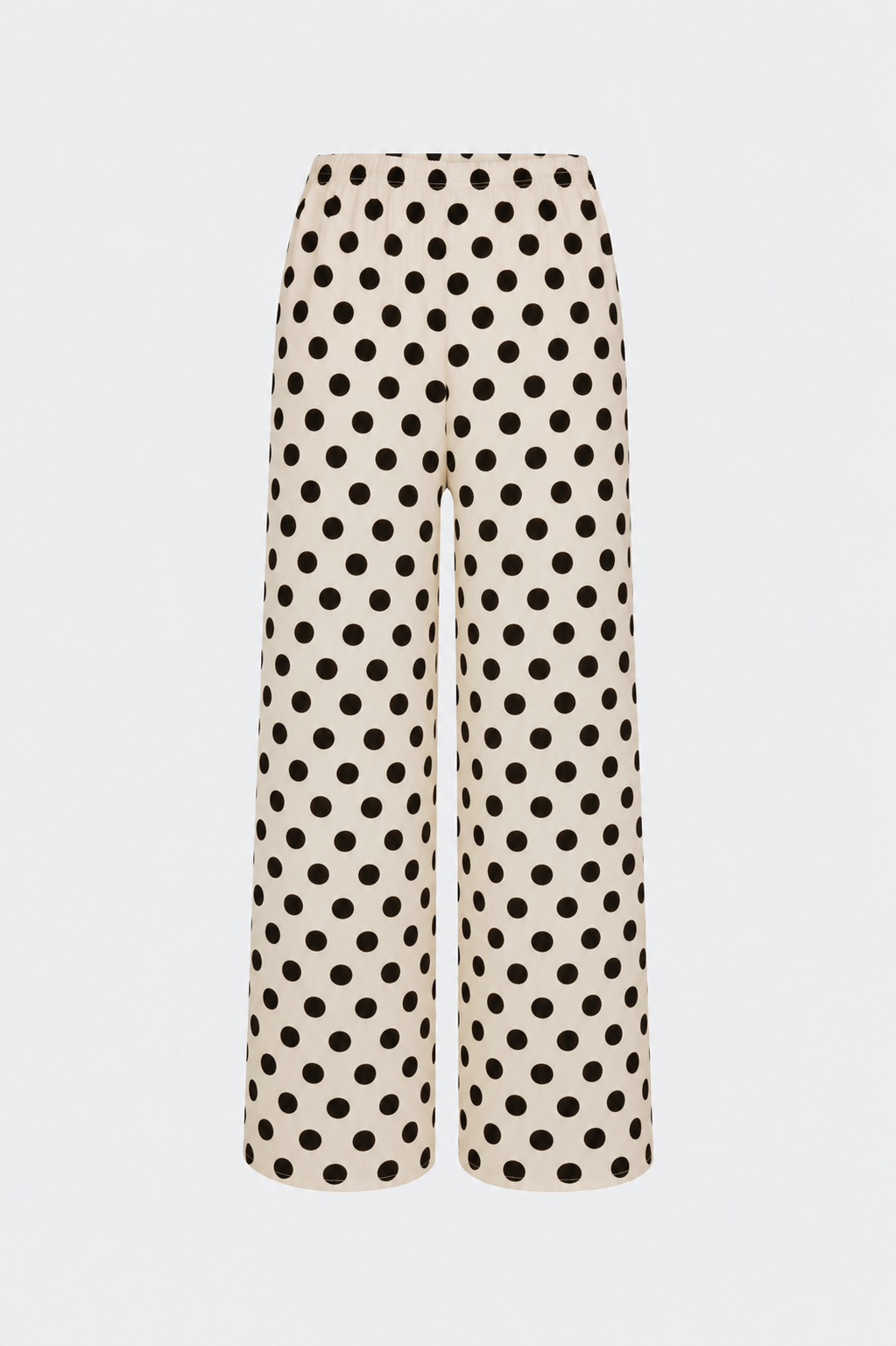 Nella Crepe Wide Leg Pant | Simon Miller Macadamia/Black Polka Dot