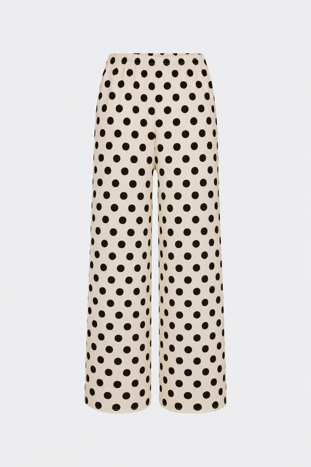 Nella Crepe Wide Leg Pant | Simon Miller Macadamia/Black Polka Dot