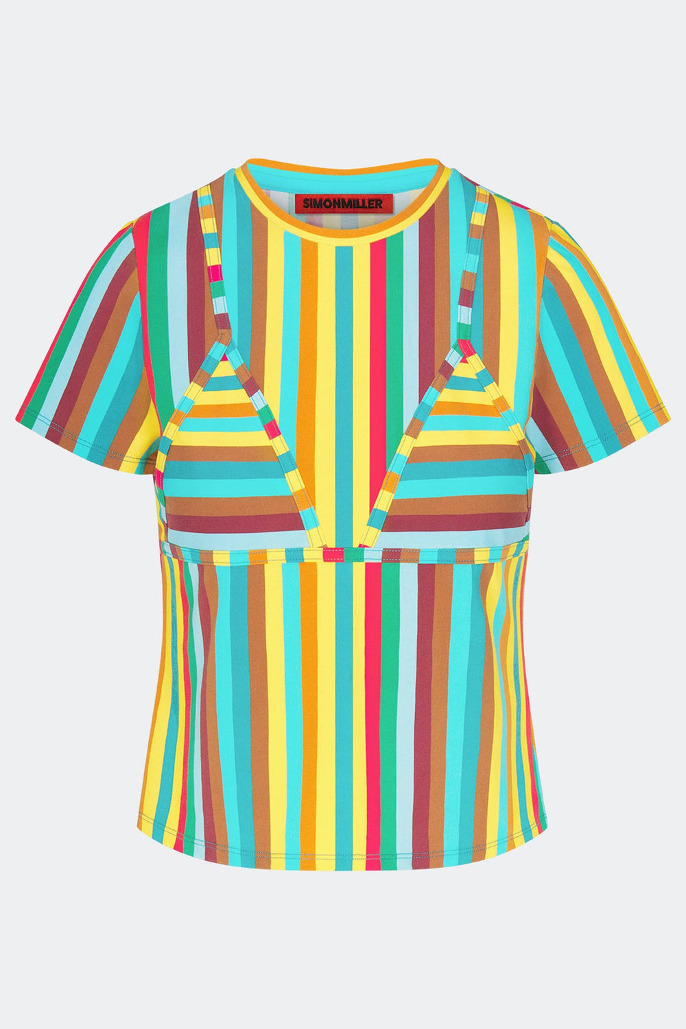 Kini Striped Tee | Simon Miller Vibrant Multi Stripe