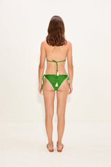 Bwai Embroidered Bikini Top | Simon Miller Grass Green