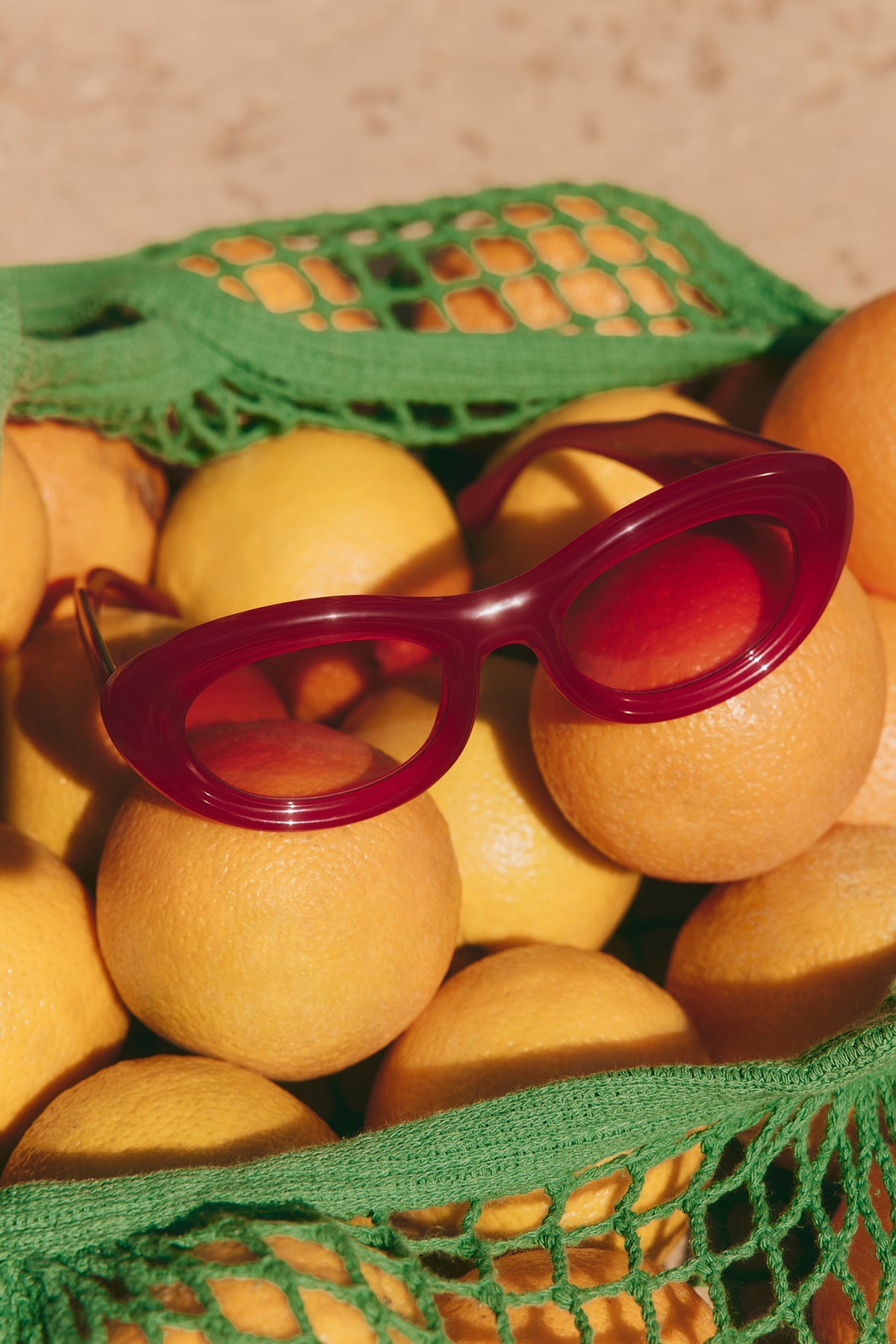 SM X DELARGE MIRAGE SUNGLASSES | Simon Miller MILKY RED