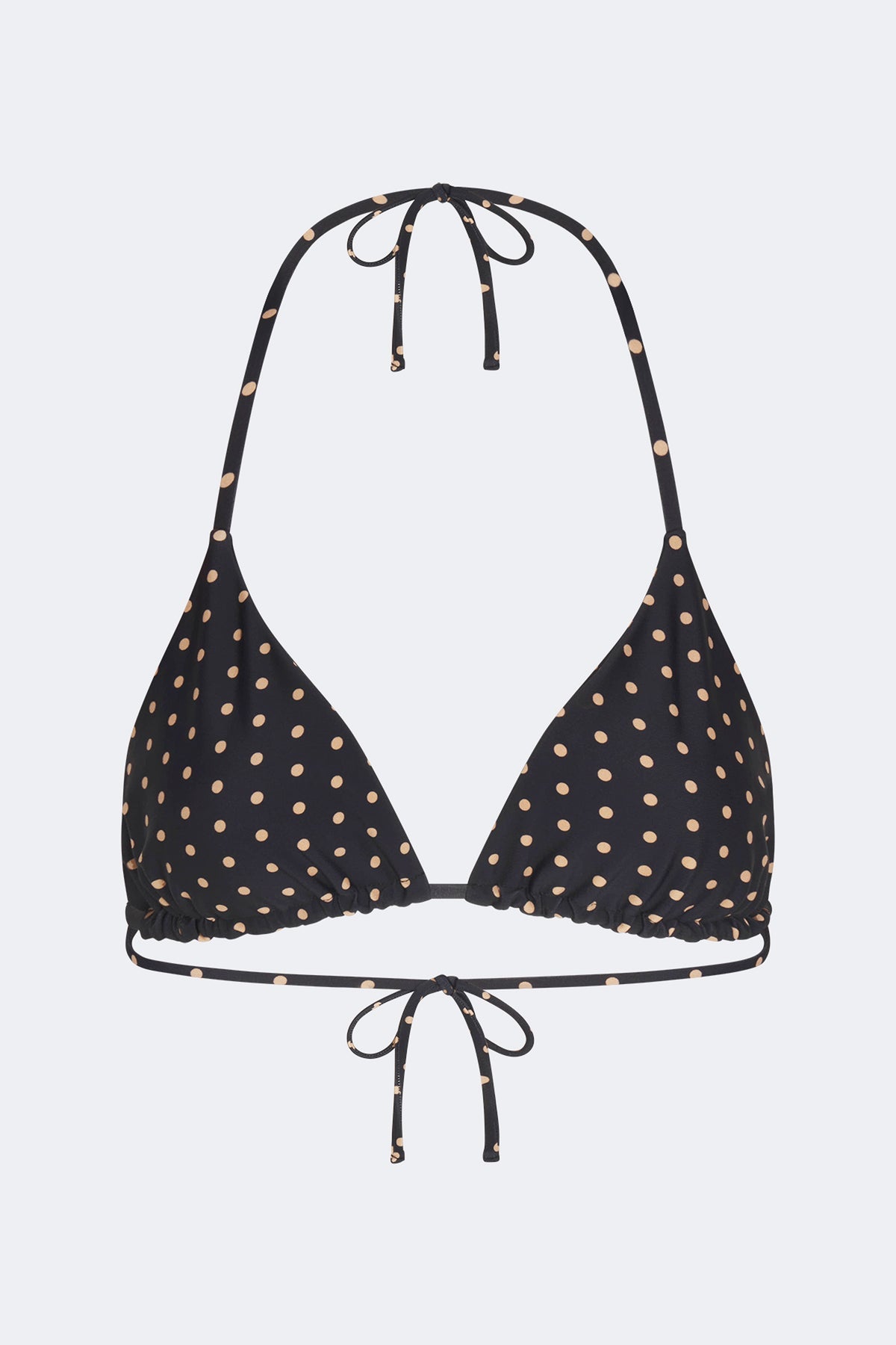 Bwai Bikini Top | Simon Miller Black/Tan Polka Dot