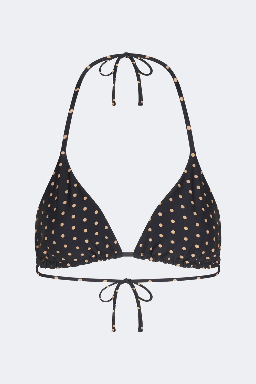 Bwai Bikini Top | Simon Miller Black/Tan Polka Dot