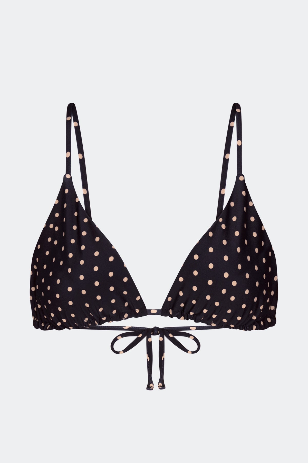 Bwai Bikini Top | Simon Miller Black/Tan Polka Dot