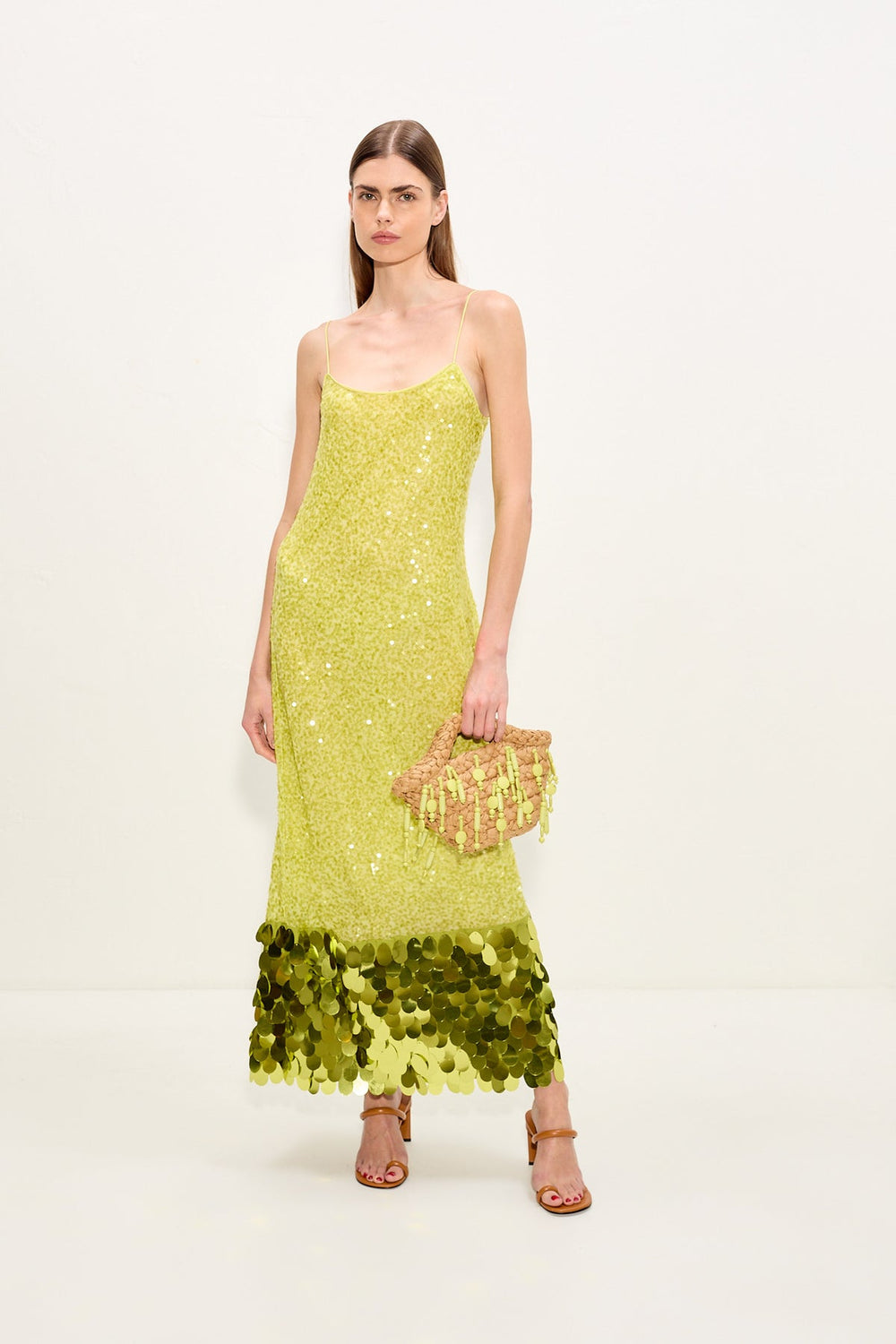 Beaded Shelly Bag | Simon Miller Natural/Lime