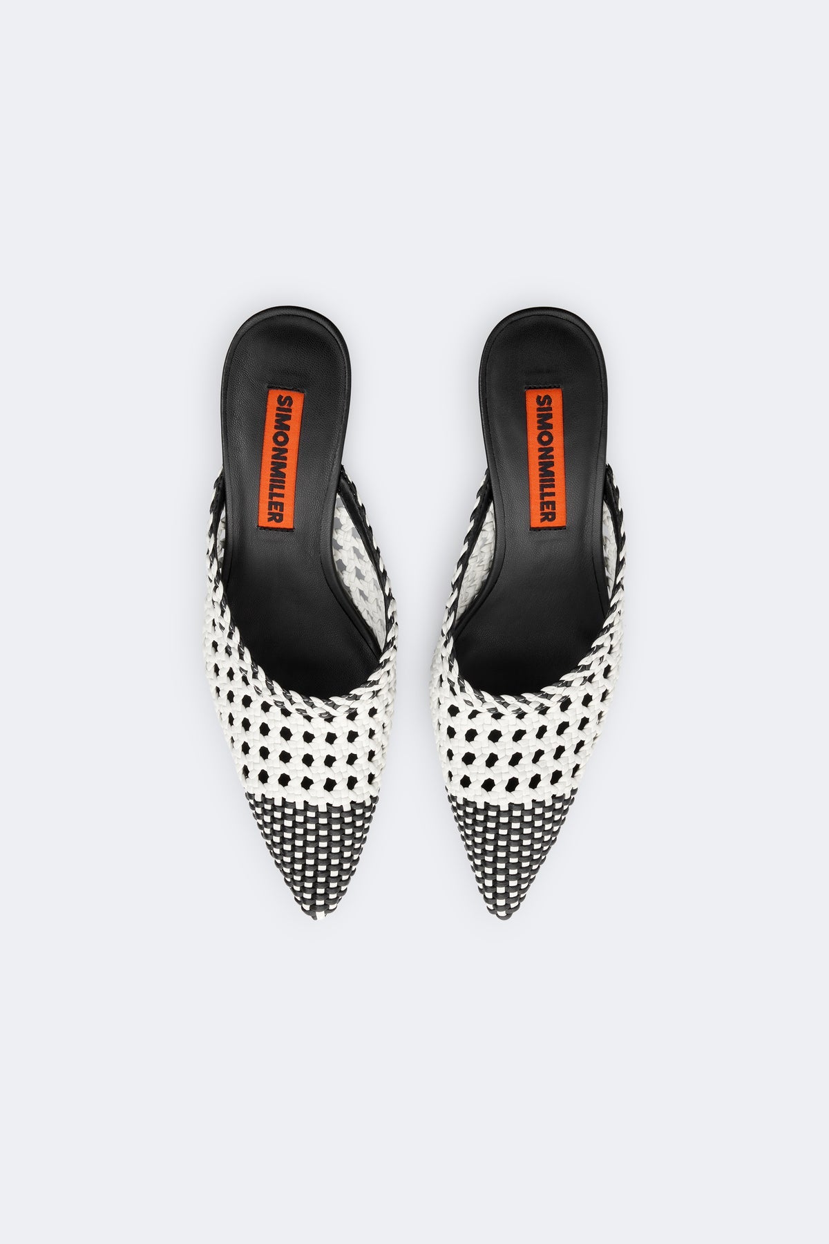Woven Gala Mule | Simon Miller Black/White
