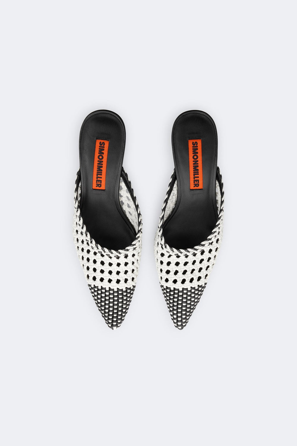 Woven Gala Mule | Simon Miller Black/White
