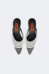 Woven Gala Mule | Simon Miller Black/White