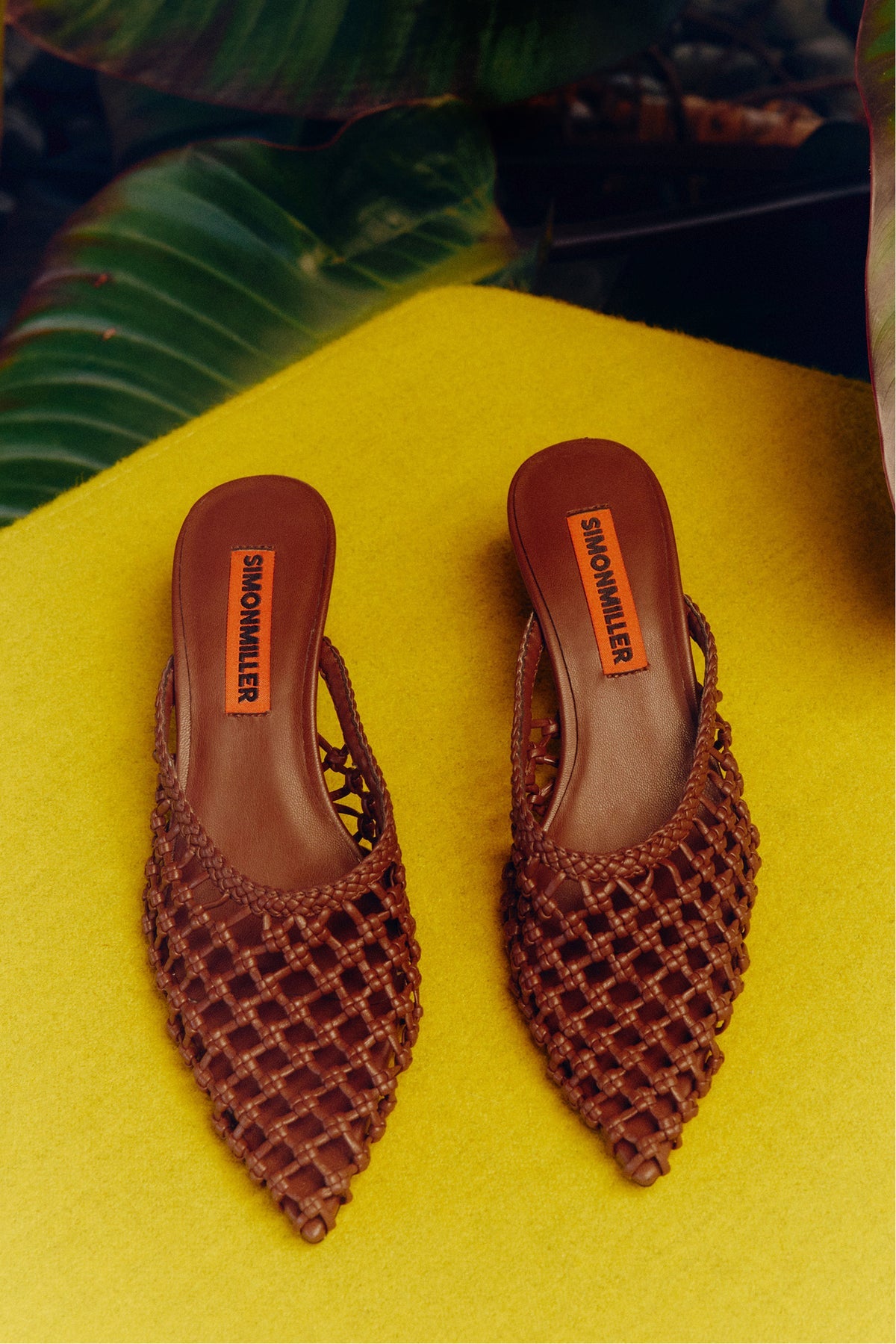 Knotted Gala Mule | Simon Miller CHOCOLATE