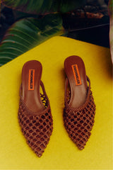 Knotted Gala Mule | Simon Miller CHOCOLATE
