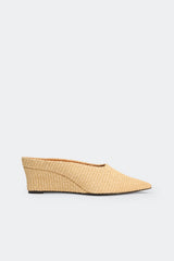 Raffia Gala Wedge | Simon Miller Natural