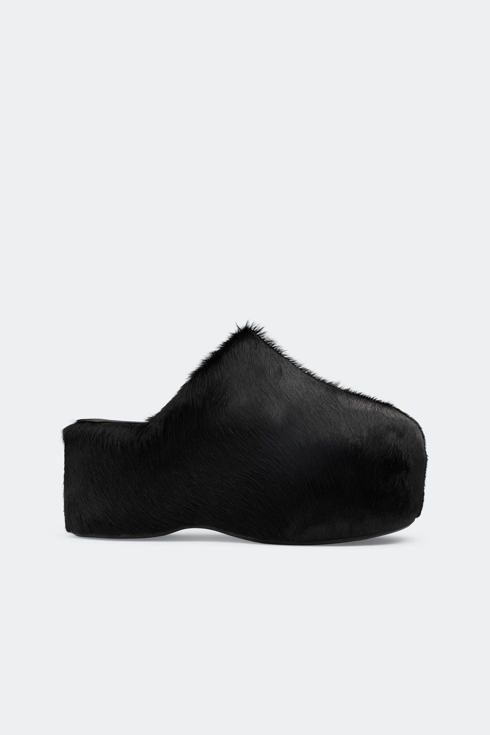 Platform Bubble Clog | Simon Miller Black Pony Hair