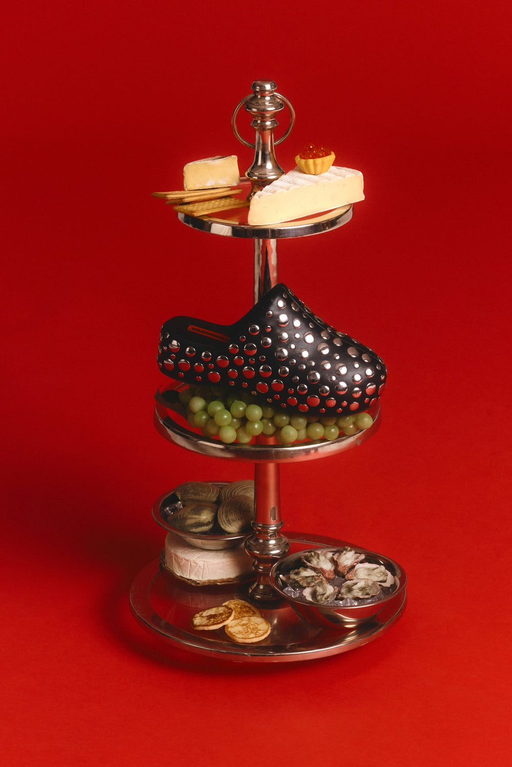 Studded Bubble Clog | Simon Miller BLACK/SILVER