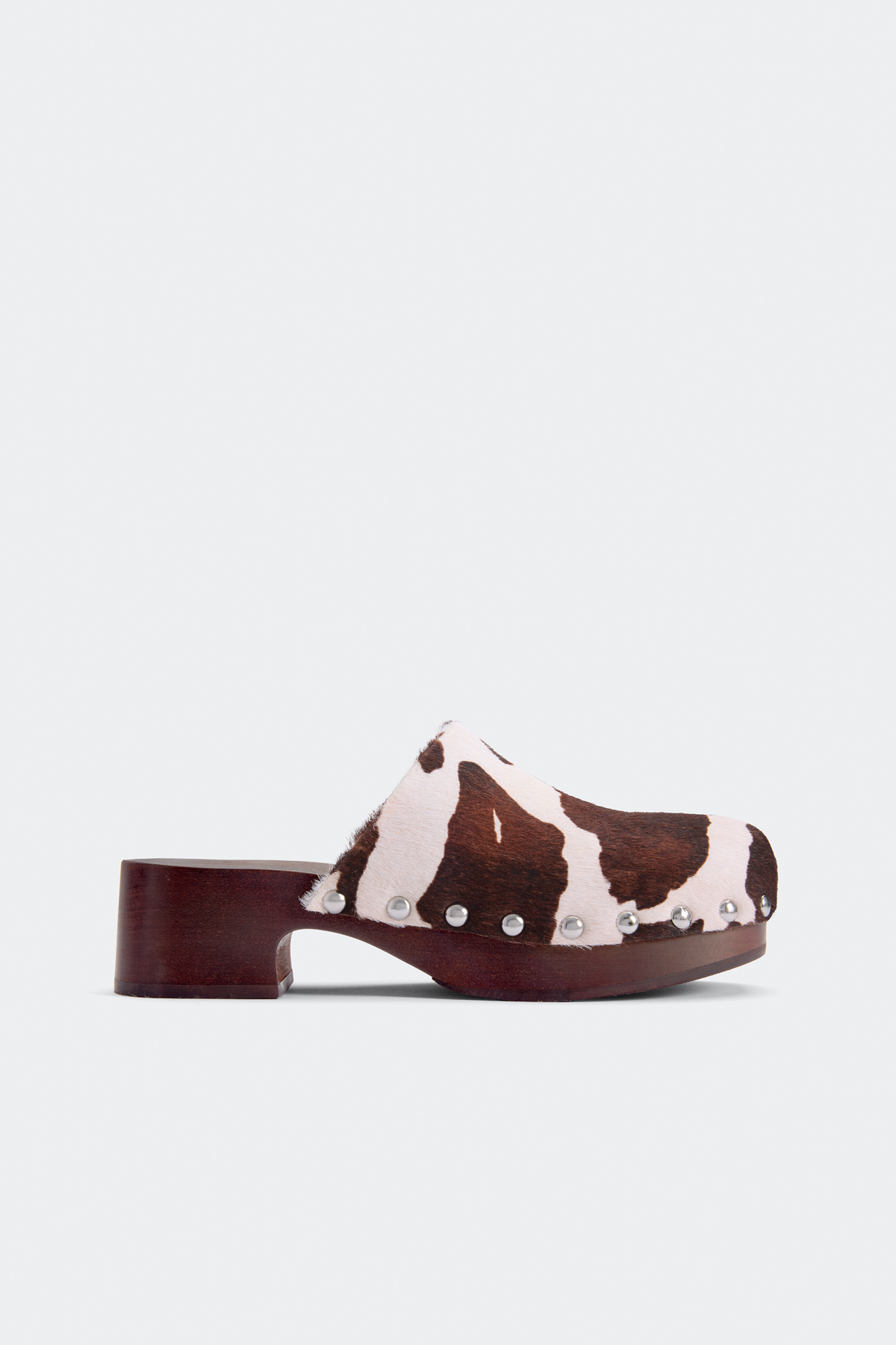 Rio Wood Clog | Simon Miller Cow Print