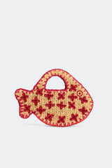 Puka Fish Bag | Simon Miller Natural/Burgundy