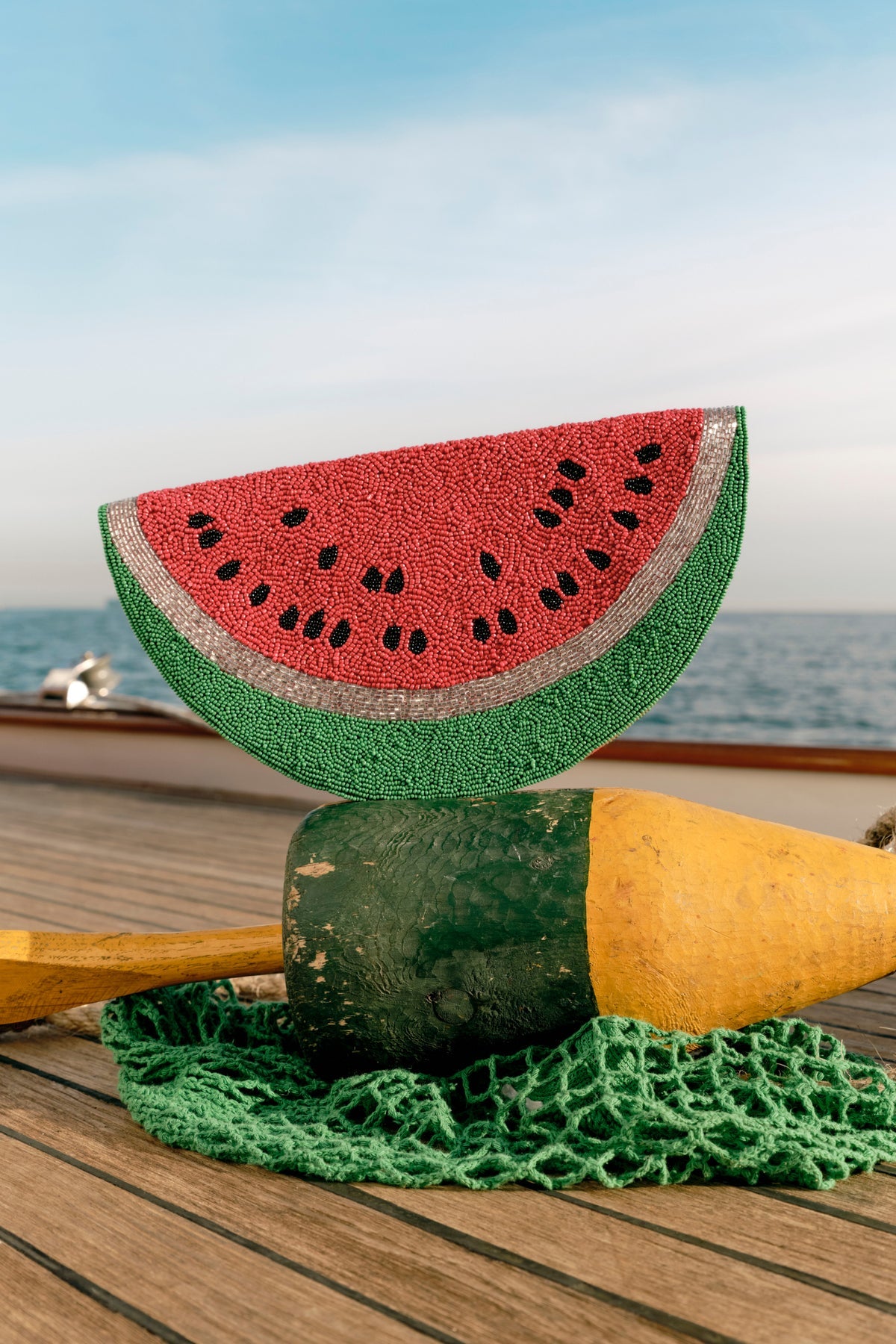 Beaded Lune Clutch | Simon Miller Watermelon