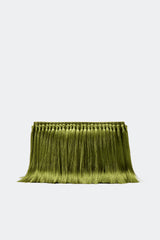 Tassel Boxy Clutch | Simon Miller Moss Green