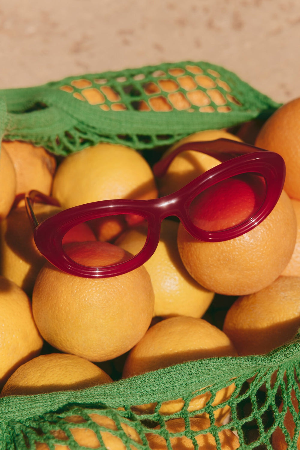 SM X DELARGE MIRAGE SUNGLASSES | Simon Miller MILKY RED