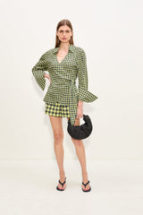 Syd Poplin Short | Simon Miller Peridot/Ebony Gingham
