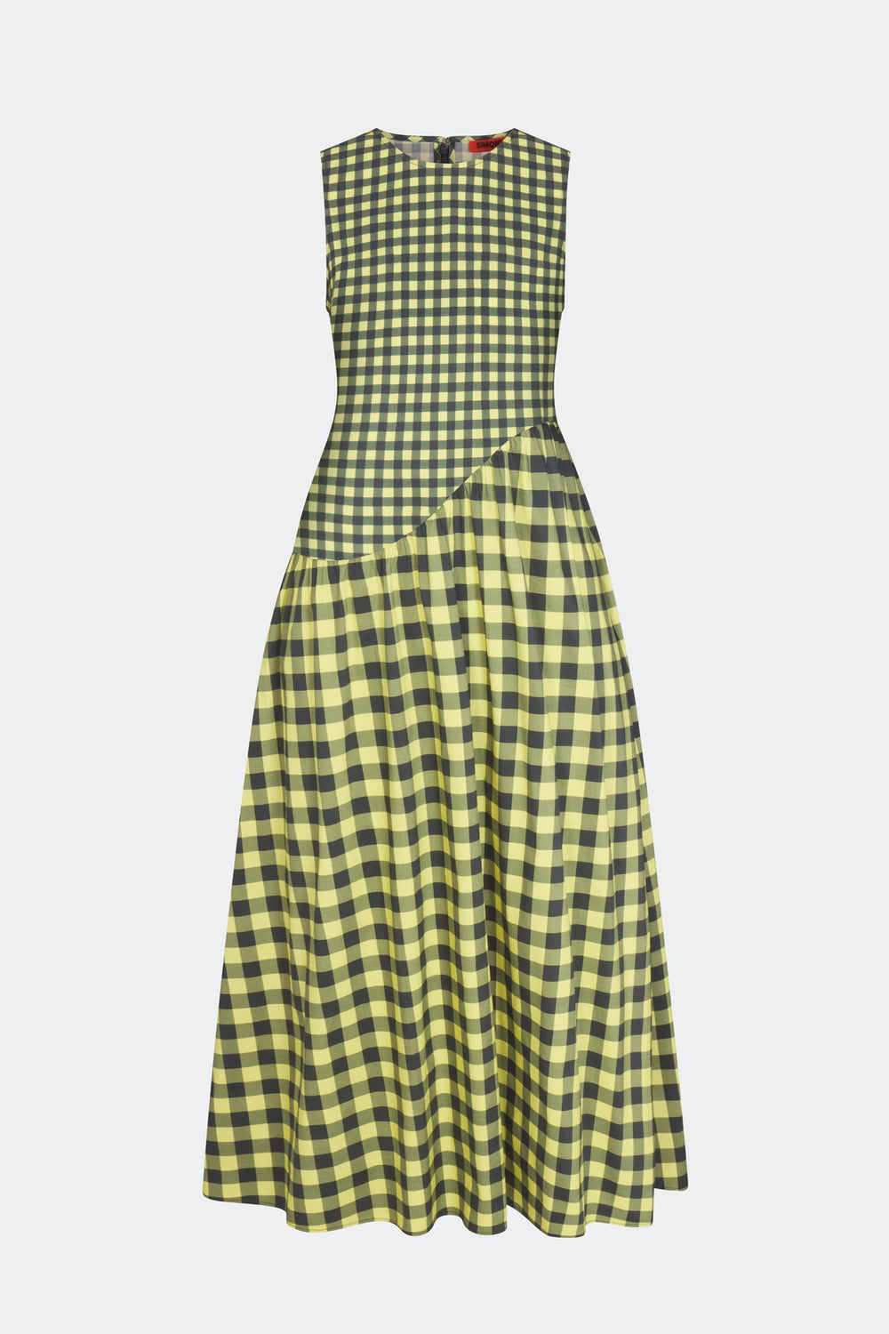 Laurel Poplin Midi Dress | Simon Miller Peridot/Ebony Gingham