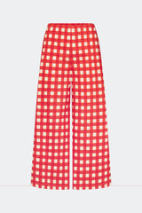 Toni Poplin Pant | Simon Miller Tomato/White Gingham