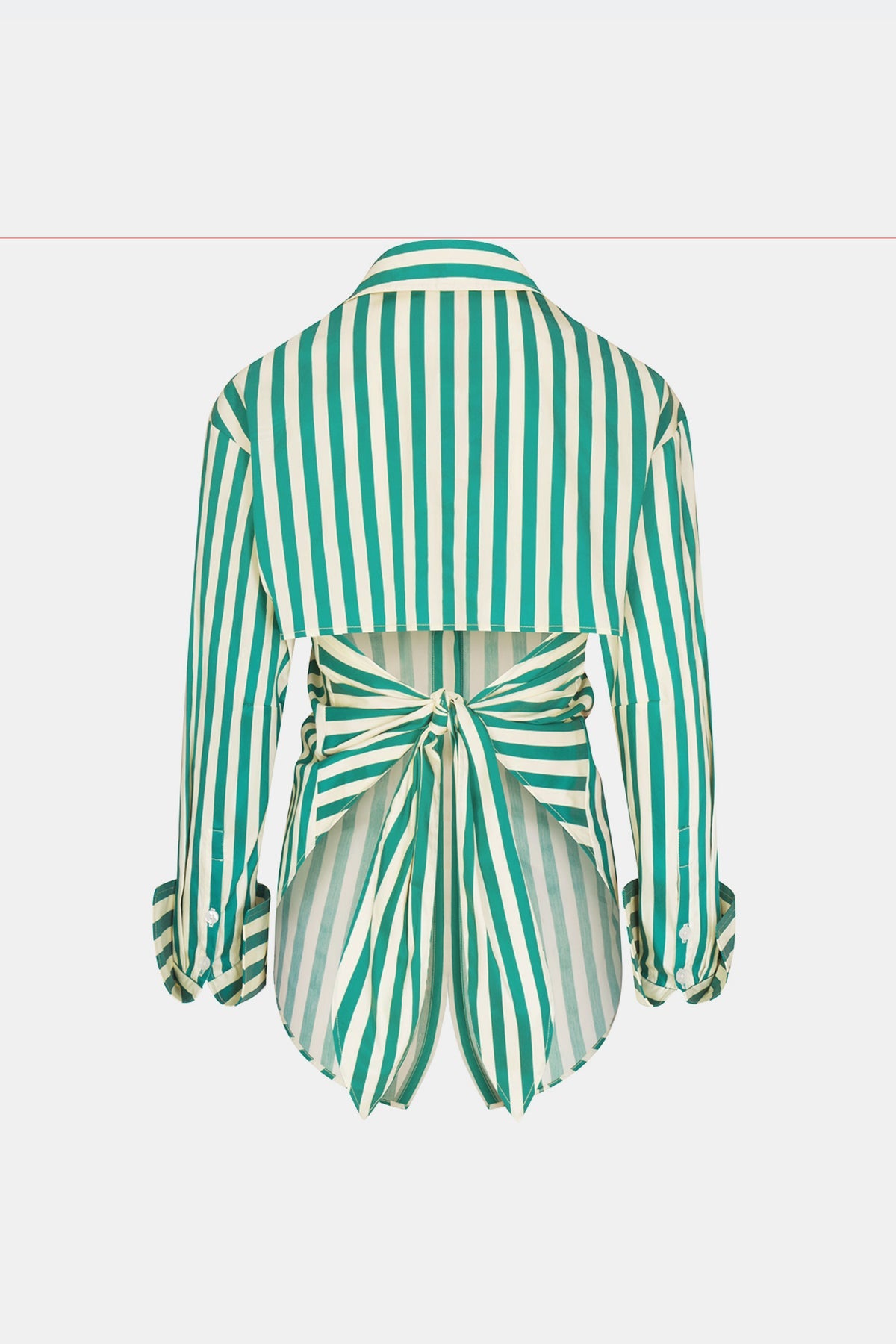 Loch Poplin Button Up | Simon Miller Teal/Cream Stripe