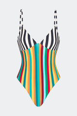 Behati One Piece | Simon Miller Vibrant Multi Stripe