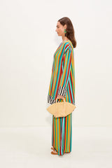 Diaz Mini Dress | Simon Miller Vibrant Multi Stripe