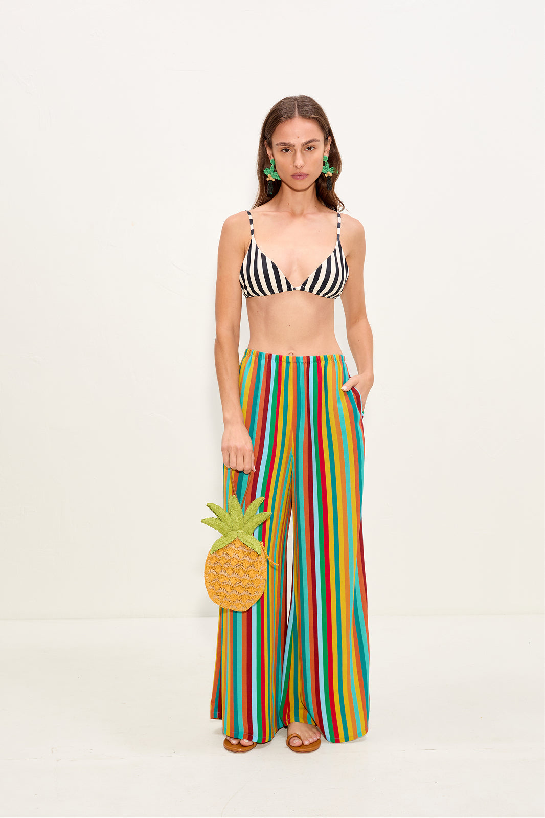 Bwai Bikini Top | Simon Miller Black/White Stripe