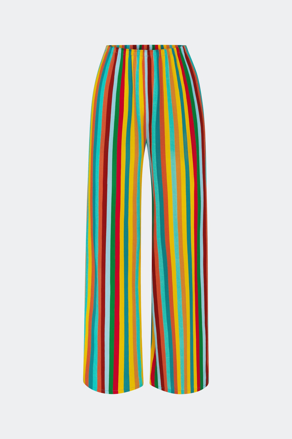Nella Crepe Wide Leg Pant | Simon Miller Vibrant Multi Stripe