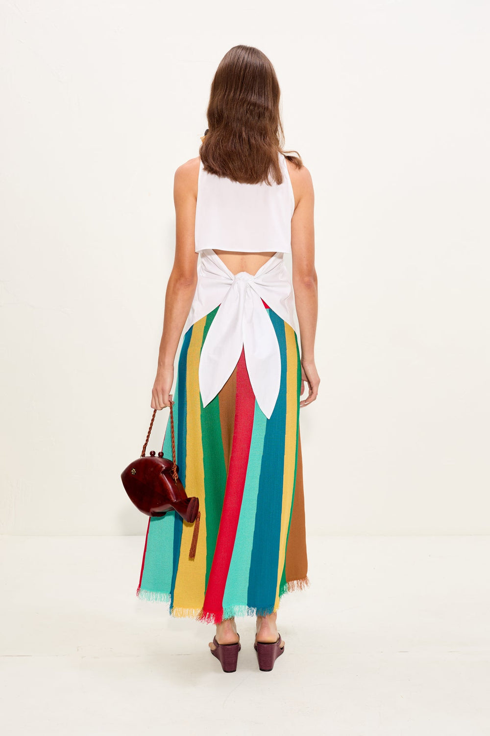 Alita Knit Skirt | Simon Miller Vibrant Multi Stripe