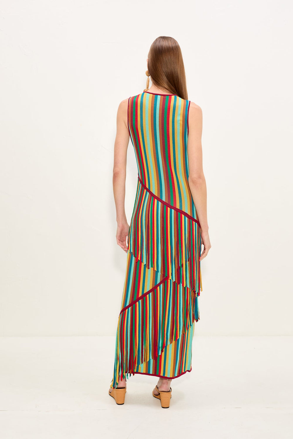 Spiral Knit Dress | Simon Miller Vibrant Multi Stripe