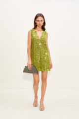 Fountain Sequin Dress | Simon Miller Metallic Pear