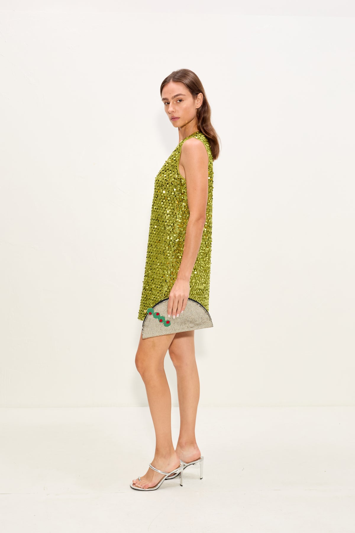 Fountain Sequin Dress | Simon Miller Metallic Pear