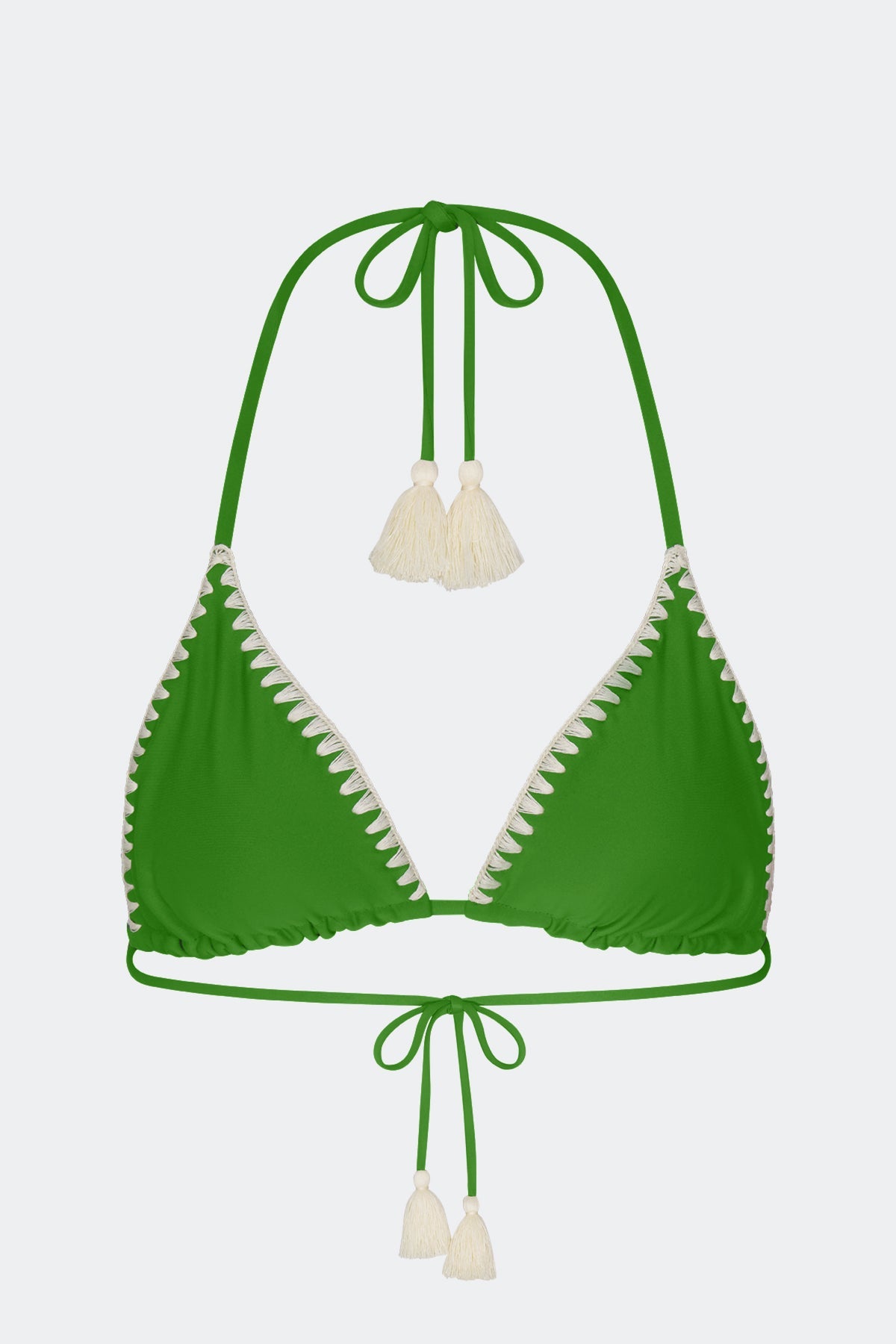 Bwai Embroidered Bikini Top | Simon Miller Grass Green