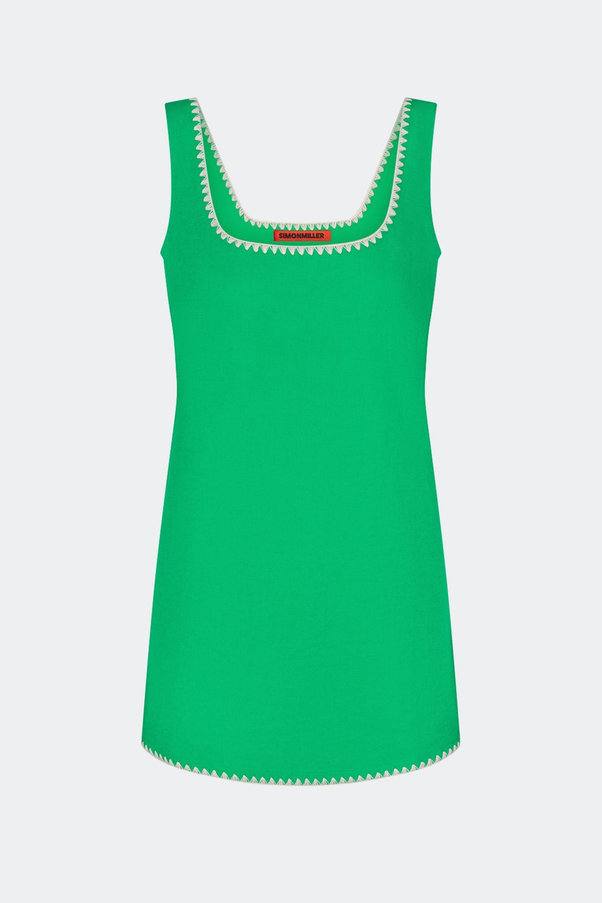 Sahara Embroidered Linen Dress | Simon Miller Grass Green