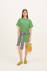 Lottie T-Shirt Dress | Simon Miller Lime Stripe Combo