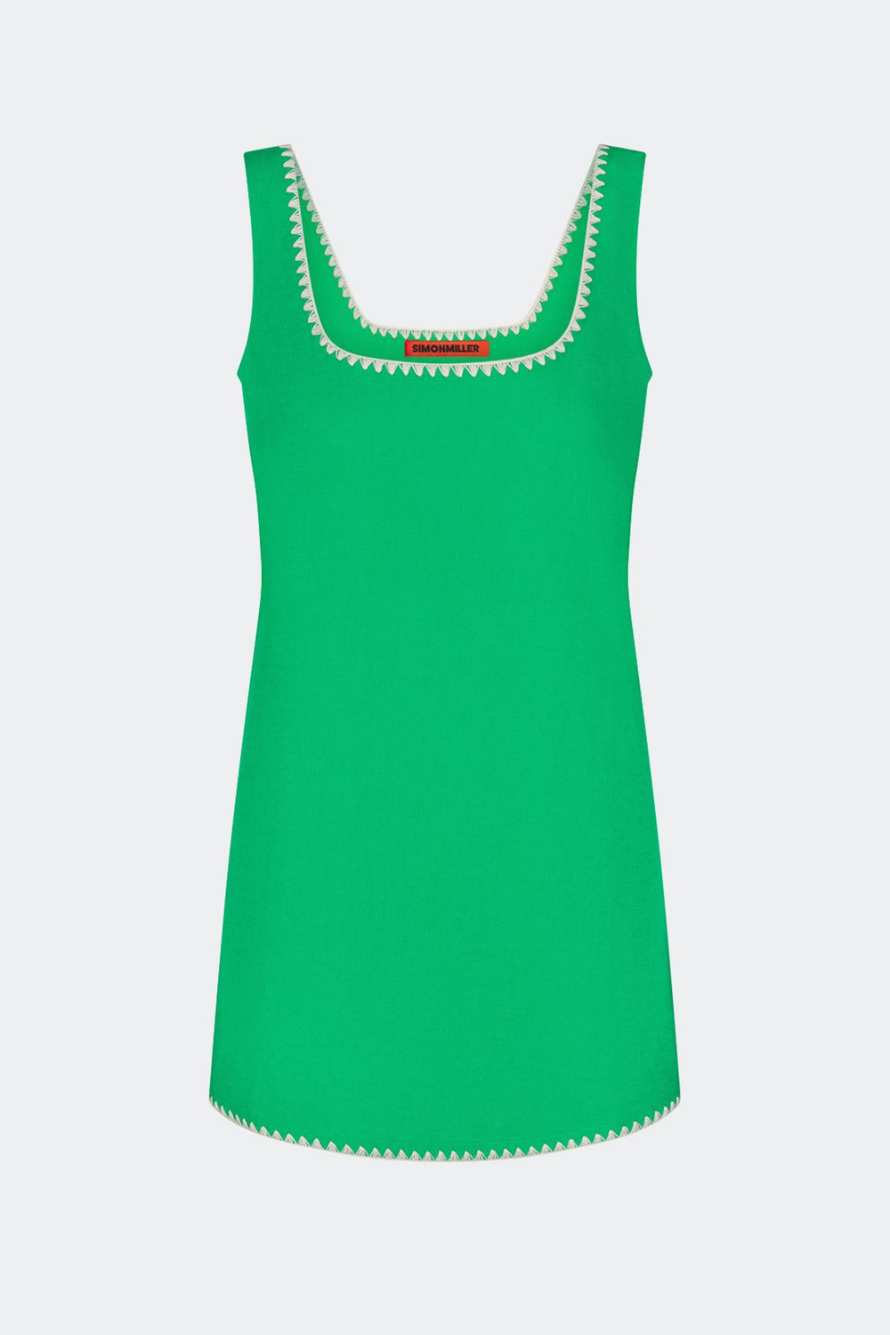 Sahara Embroidered Linen Dress | Simon Miller Grass Green