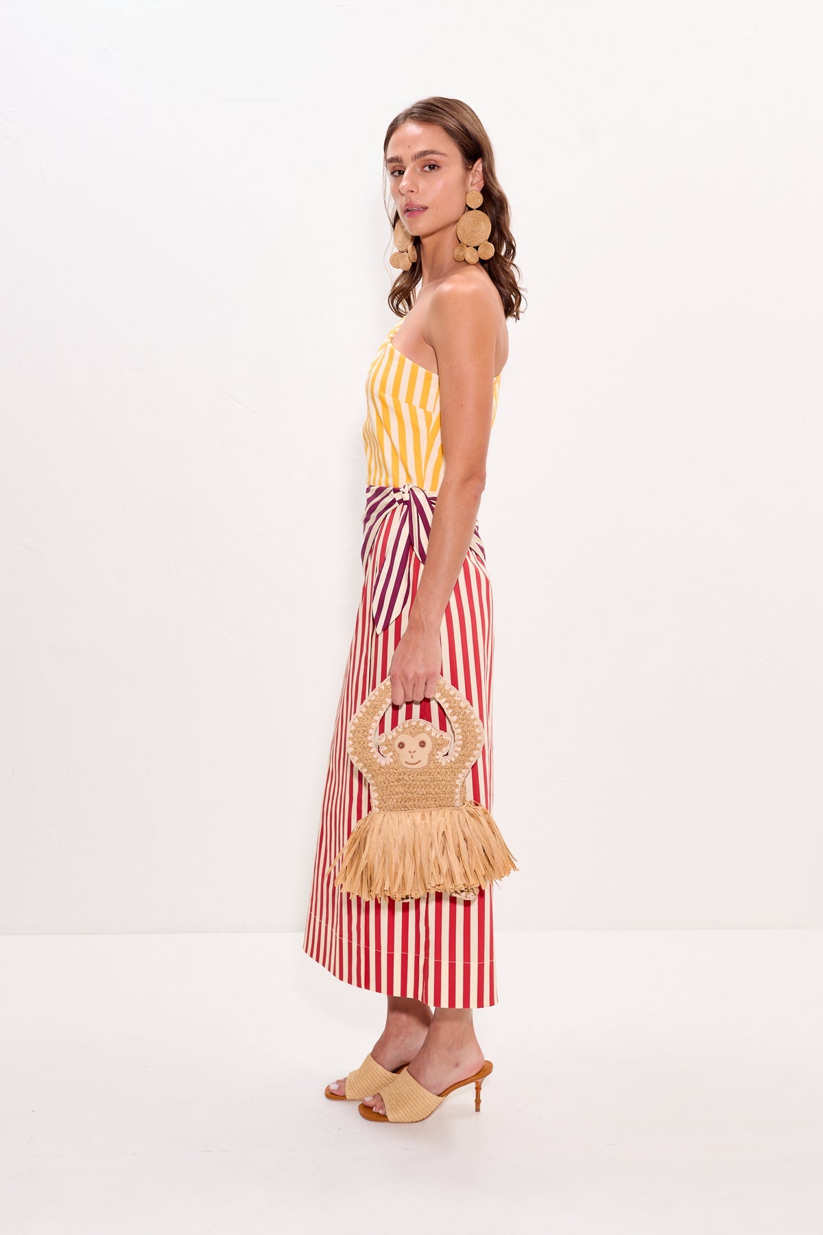 Belem Poplin Midi Dress | Simon Miller Red Stripe Combo