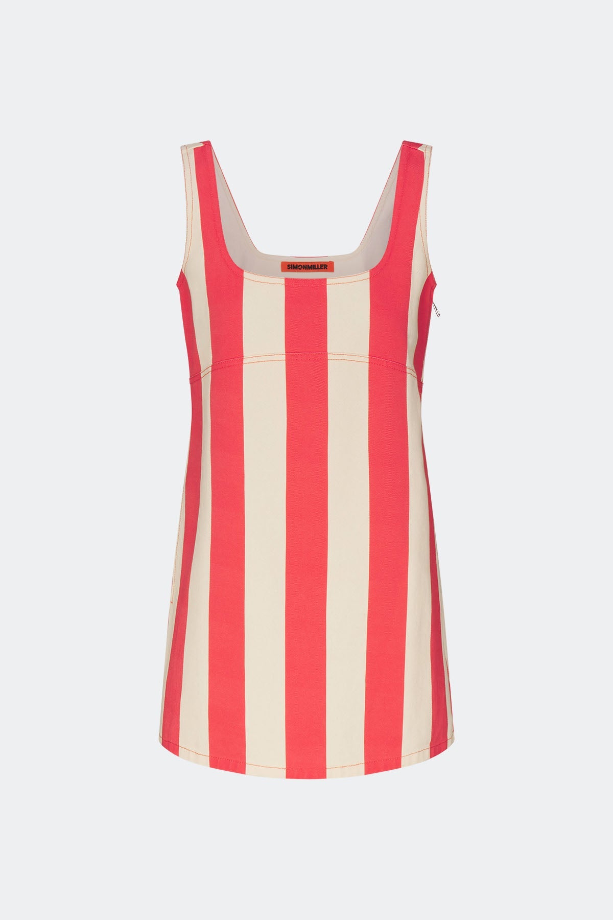 Sahara Striped Denim Dress | Simon Miller Venetian Red Stripe