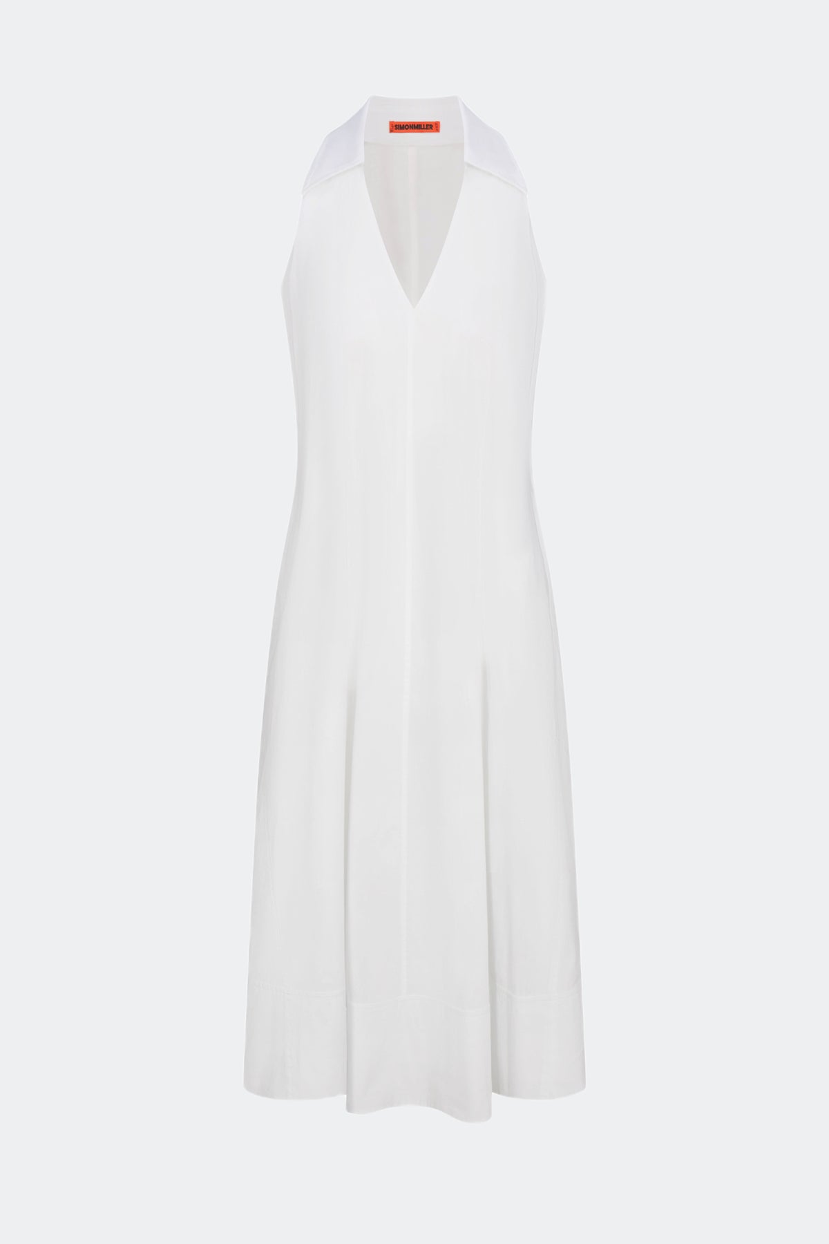 Nava Poplin Midi Dress | Simon Miller MACADAMIA